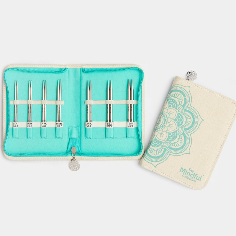 KnitPro Mindful Kindness set med utbytbara stickor (10 cm)