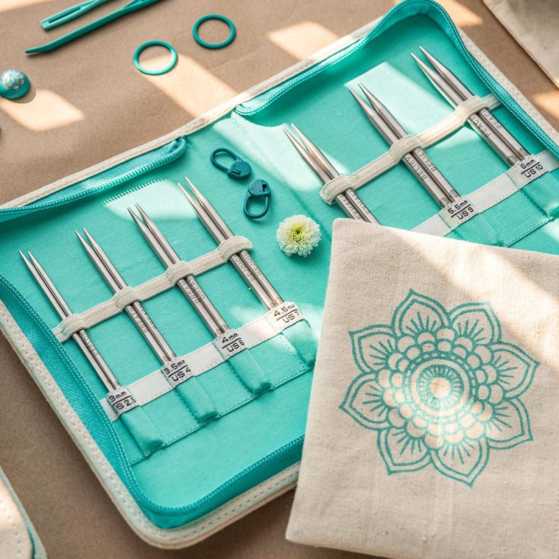 KnitPro Mindful Kindness set med utbytbara stickor (10 cm)