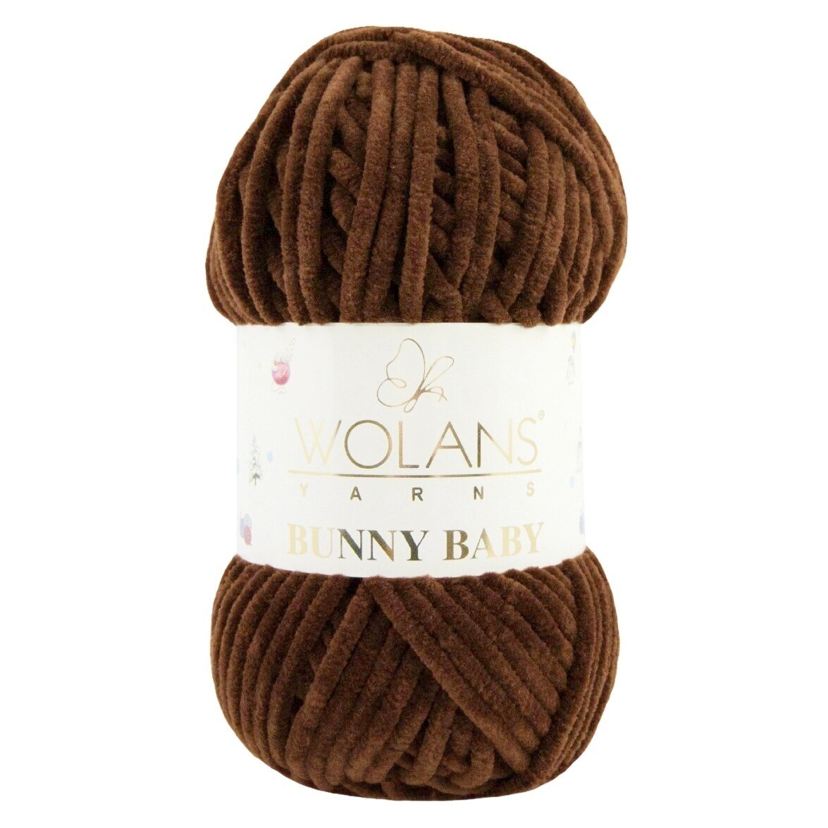 Wolans Bunny Baby 100-40 Tumepruun – šenilllõng
