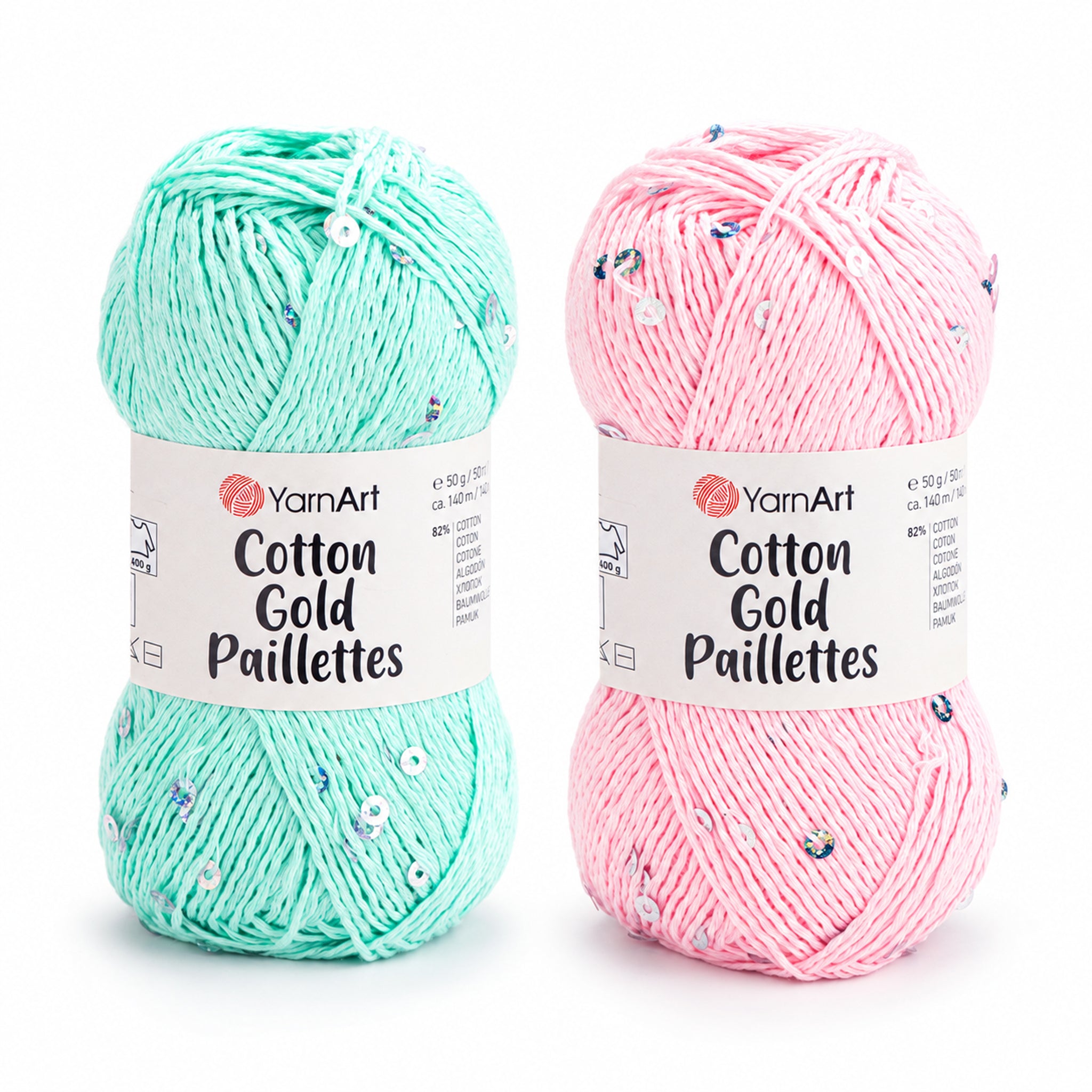 YarnArt Cotton Gold Paillettes