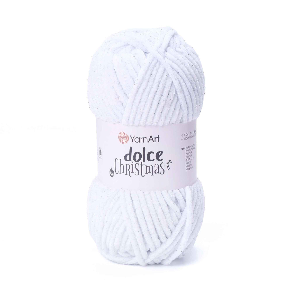 YarnArt Dolce Christmas – White (4301)