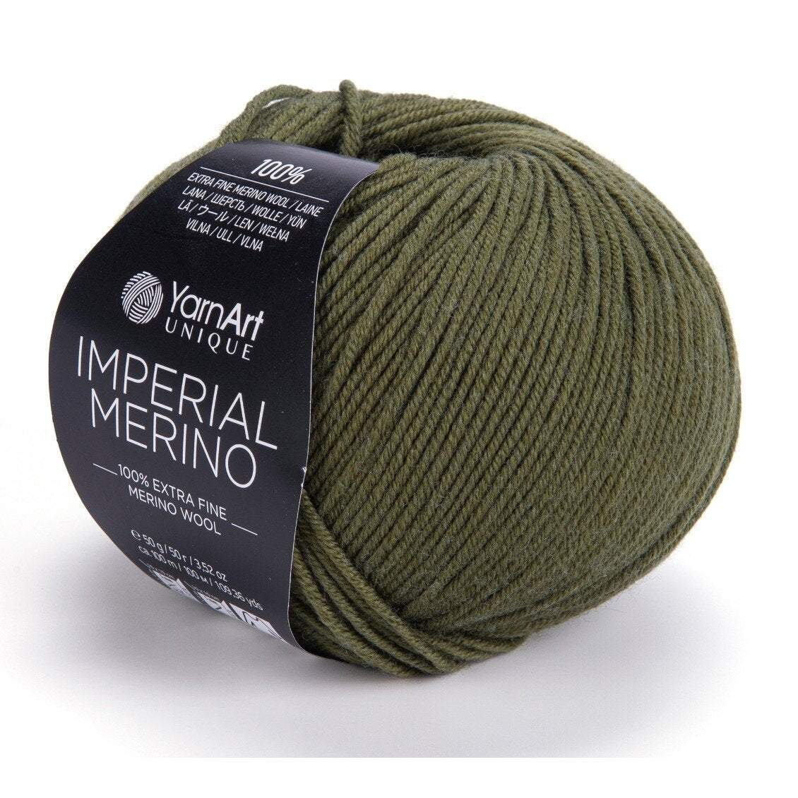 YarnArt Imperial Merino 3334 Dark Olive – extra fine merino yarn