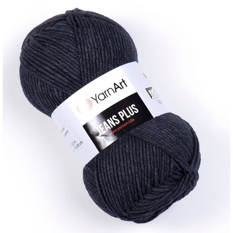 YarnArt Jeans Plus 28 Dark Navy – thick cotton acrylic yarn
