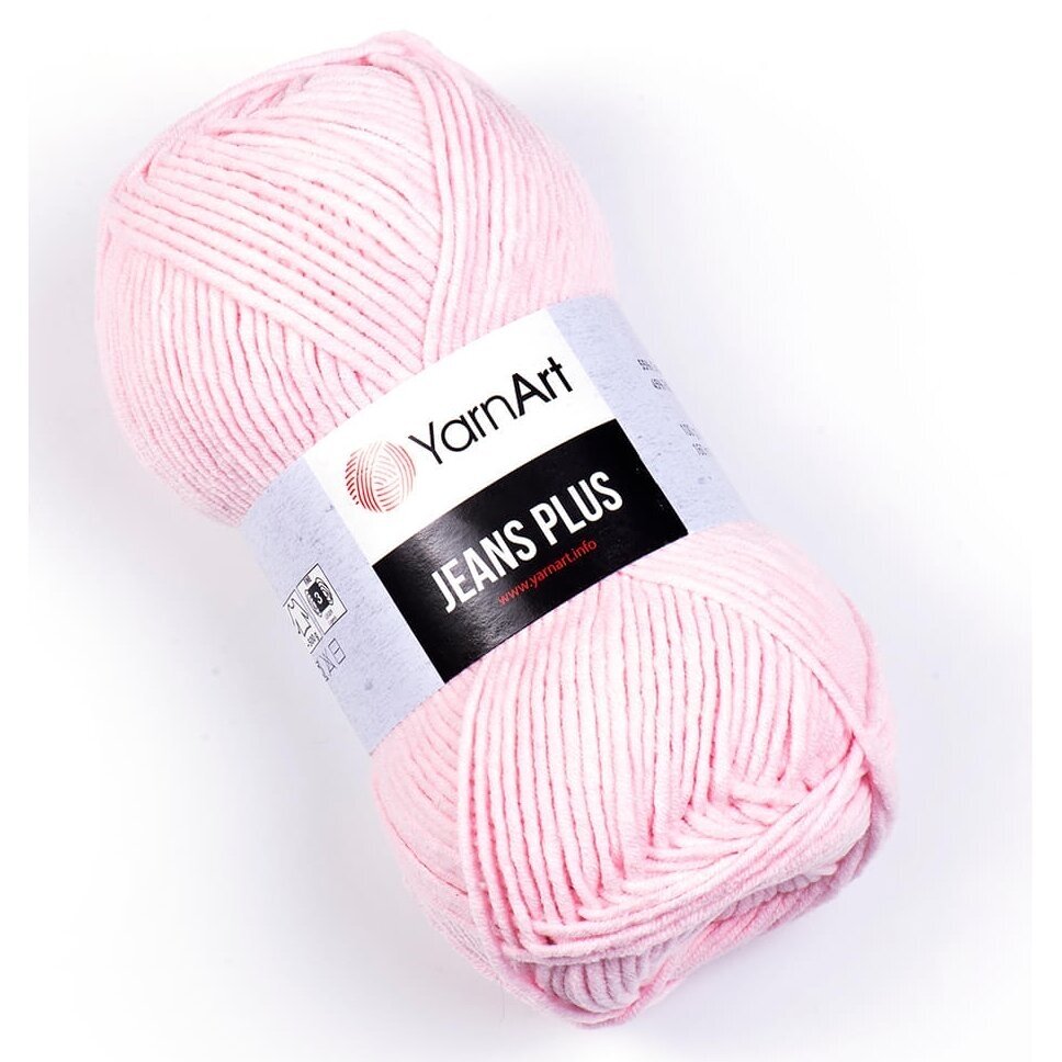YarnArt Jeans Plus 74 Blush – thick cotton acrylic yarn