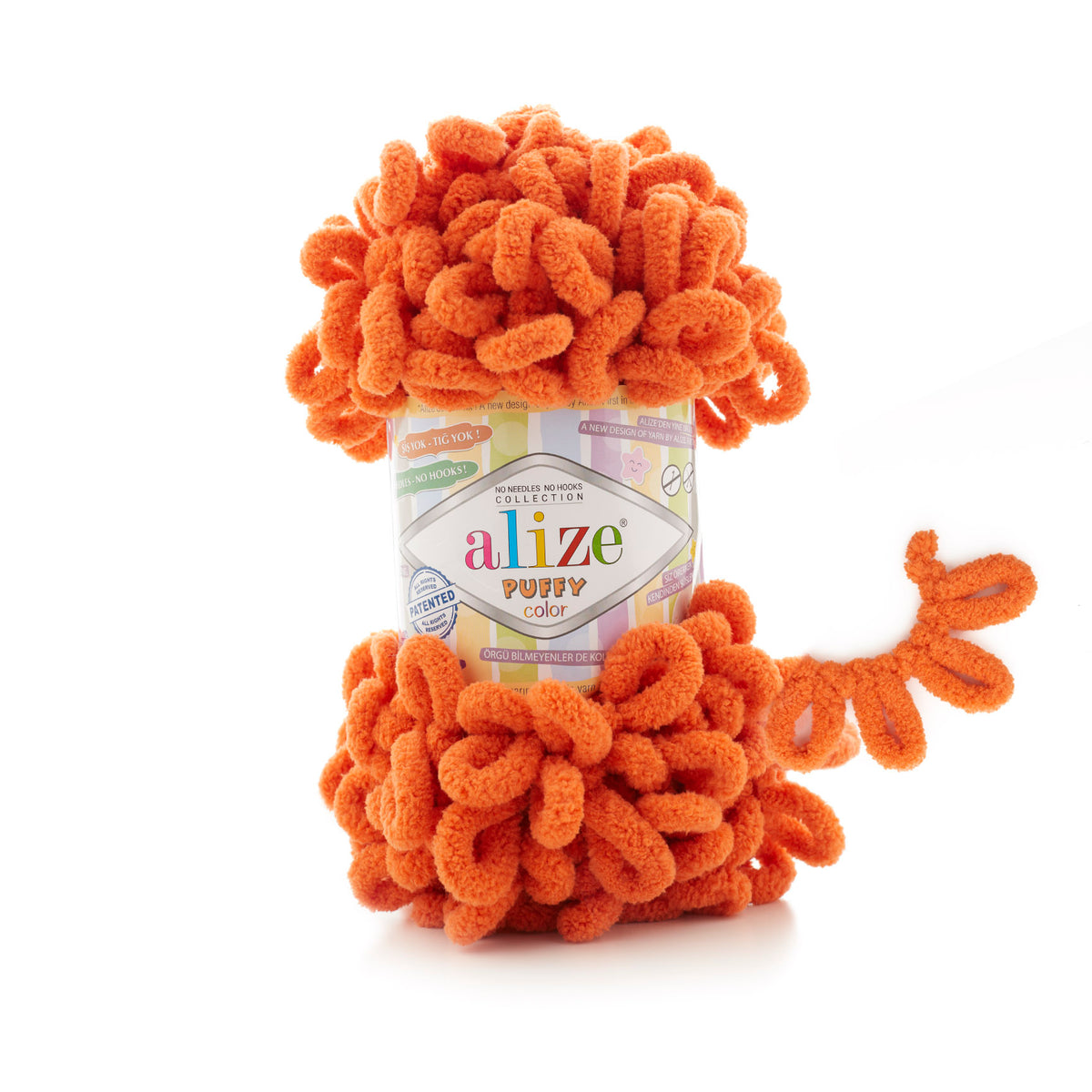 Alize Puffy 06 Оранжевый – петельная пряжа