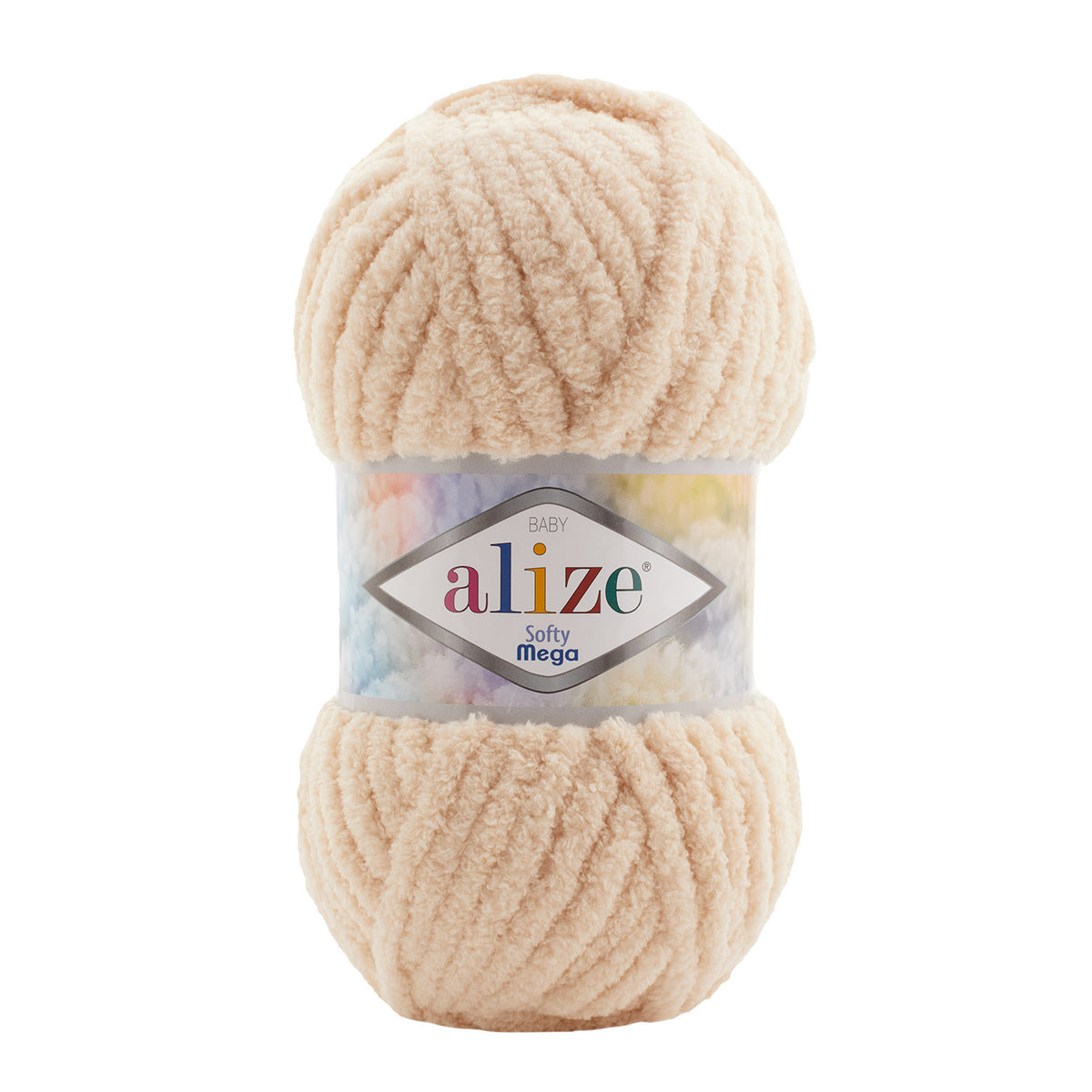 Alize Softy Mega 310 Песочный – толстая плюшевая пряжа