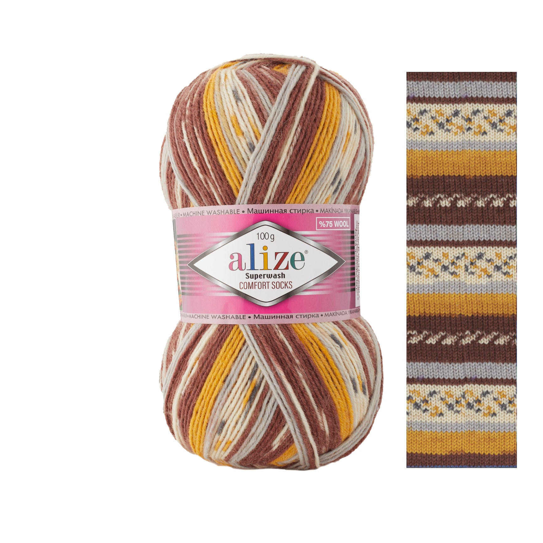 Alize Superwash Comfort Socks Superwash 7652