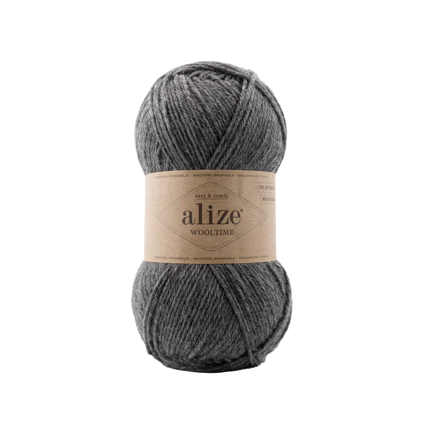 Alize Wooltime Wooltime Medium Grey Melange (182)