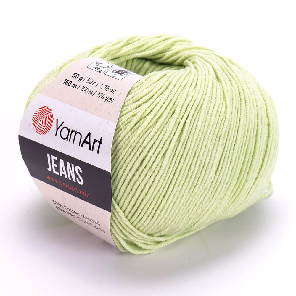 YarnArt Jeans 11 Фисташковый – хлопковая пряжа для амигуруми