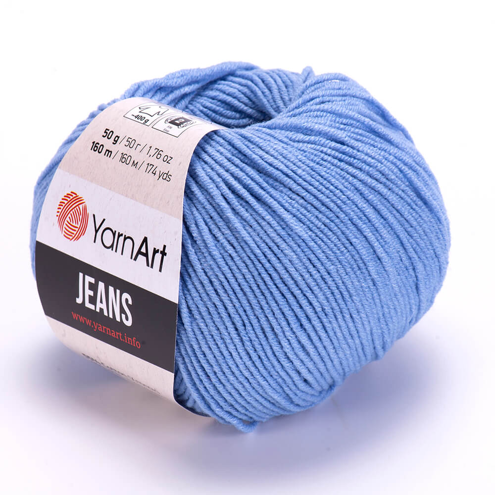 YarnArt Jeans 15 Синий – хлопковая пряжа для амигуруми
