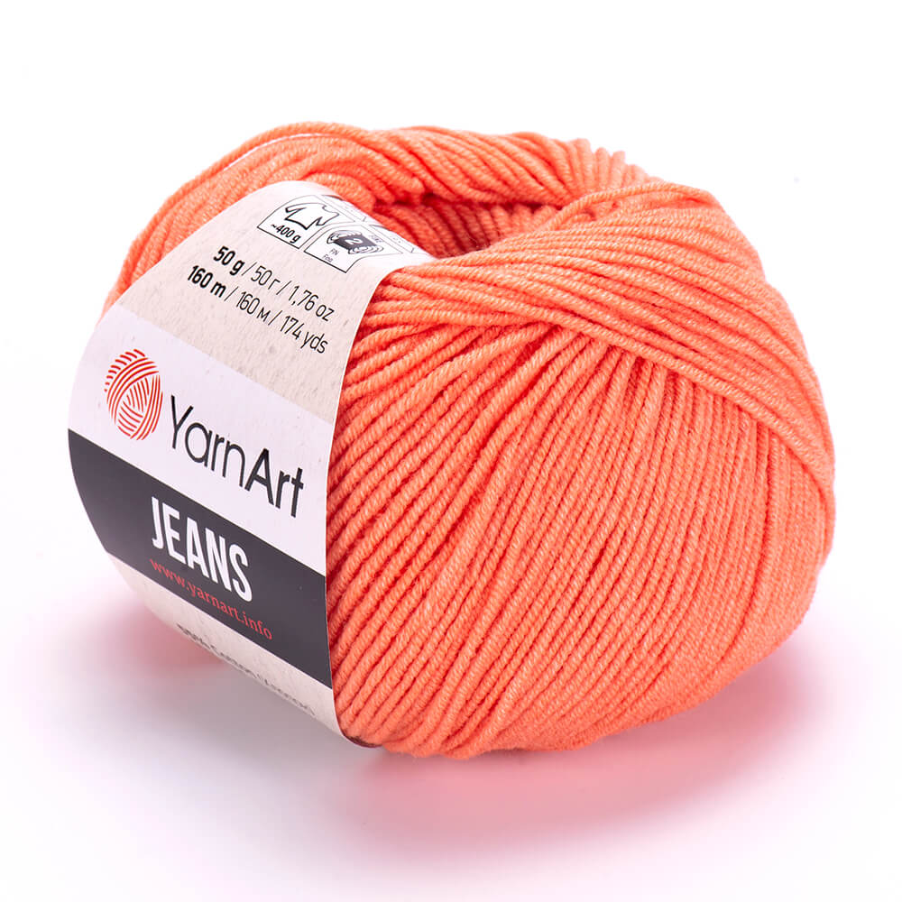 YarnArt Jeans 23 Коралловый – хлопковая пряжа для амигуруми