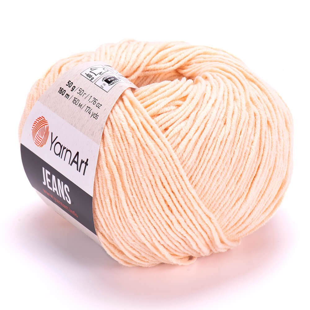 YarnArt Jeans 73 Персиковый – хлопковая пряжа для амигуруми