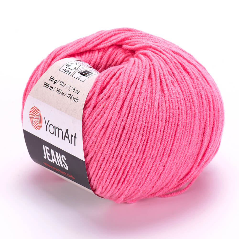 YarnArt Jeans 78 Конфетно-розовый – хлопковая пряжа для амигуруми