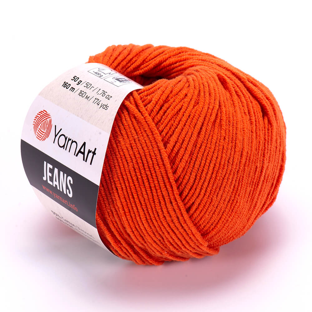 YarnArt Jeans 85 Терракотовый – хлопковая пряжа для амигуруми