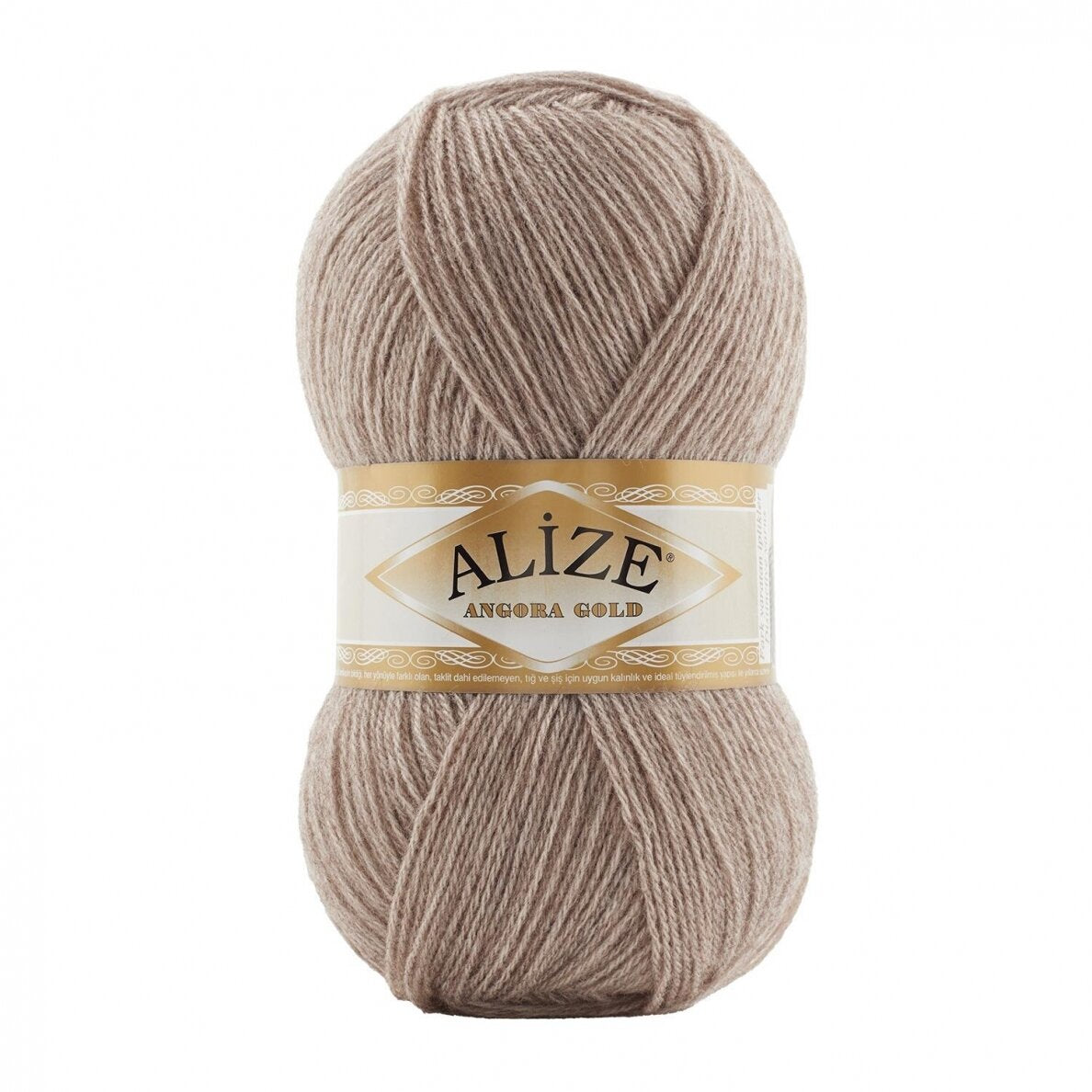 Alize Angora Gold 461 Tamsiai bežinė – pūkuoti akrilo ir vilnos siūlai