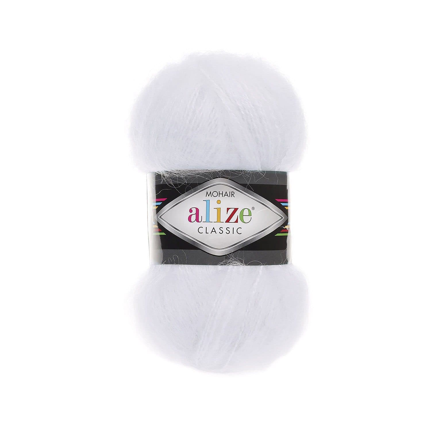 Alize Mohair Classic Mohair White (55)