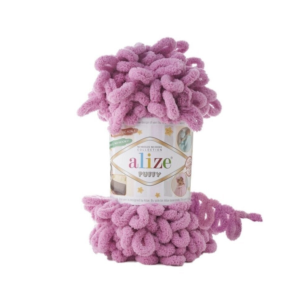 Alize Puffy 98 Розовый – петельная пряжа