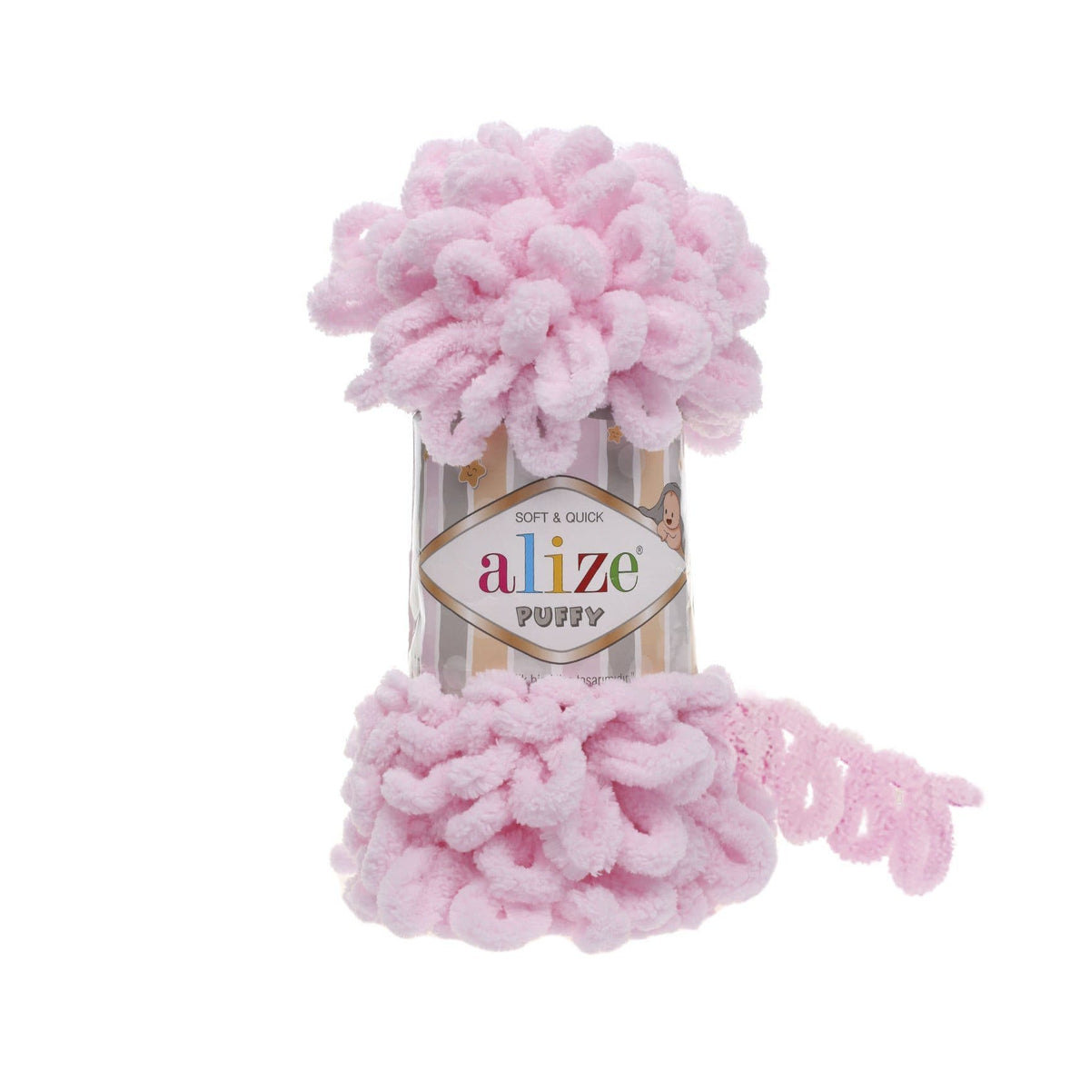 Alize Puffy 31 Светло-розовый – петельная пряжа
