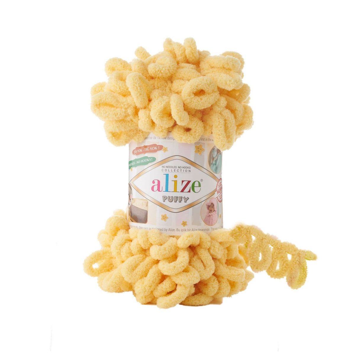 Alize Puffy 509 Сливочный – петельная пряжа