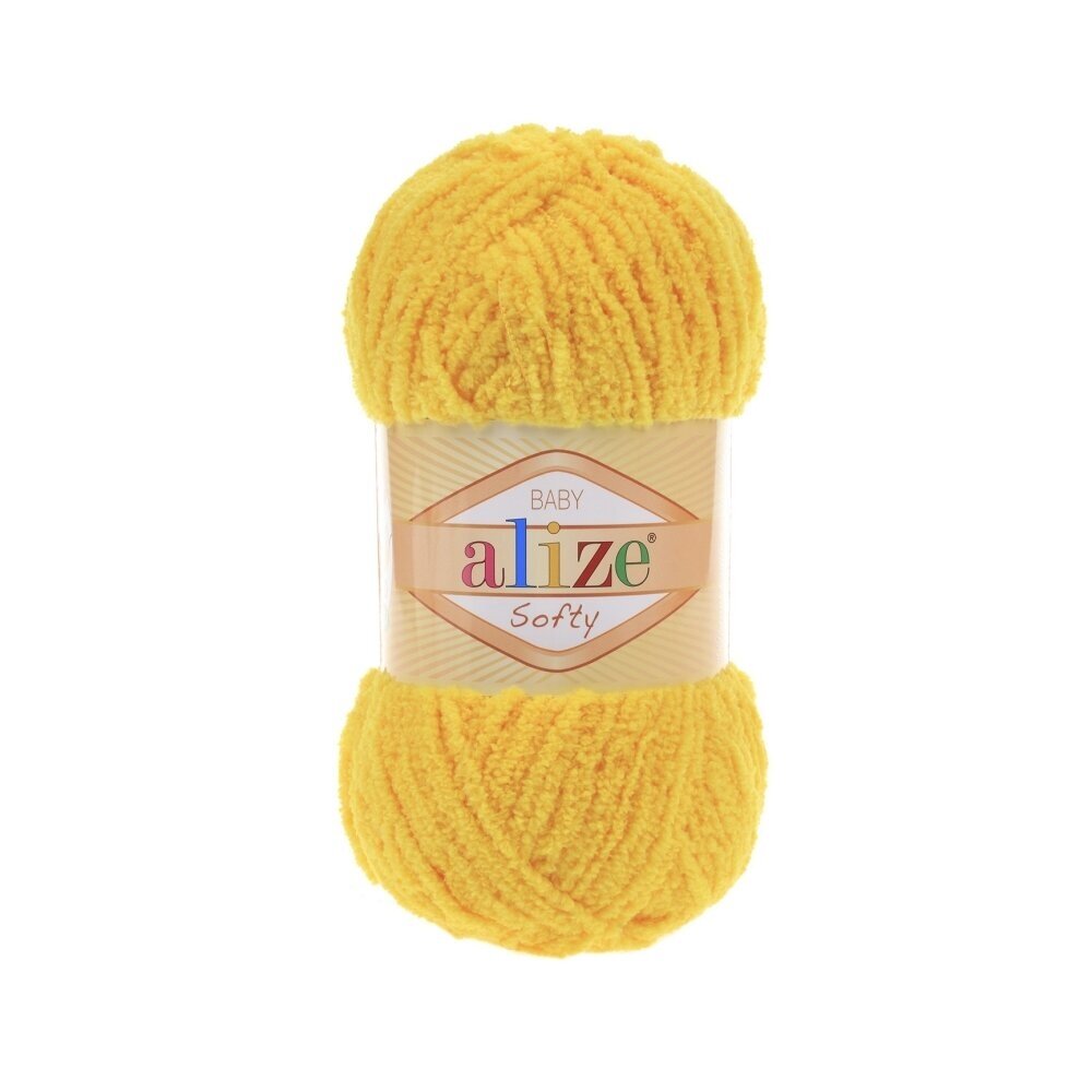 Alize Softy Baby 216 Kollane – plüüsist beebilõng