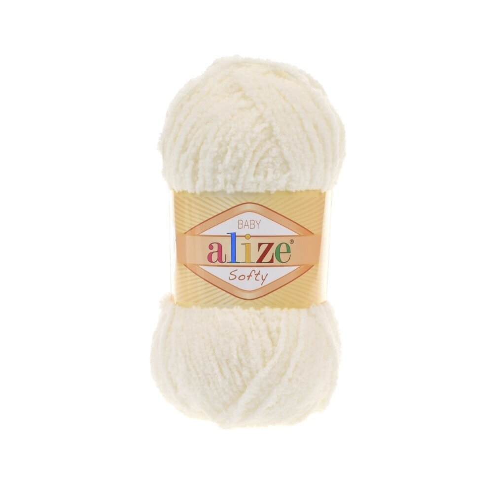 Alize Softy Baby 62 Kreemjas – plüüsist beebilõng