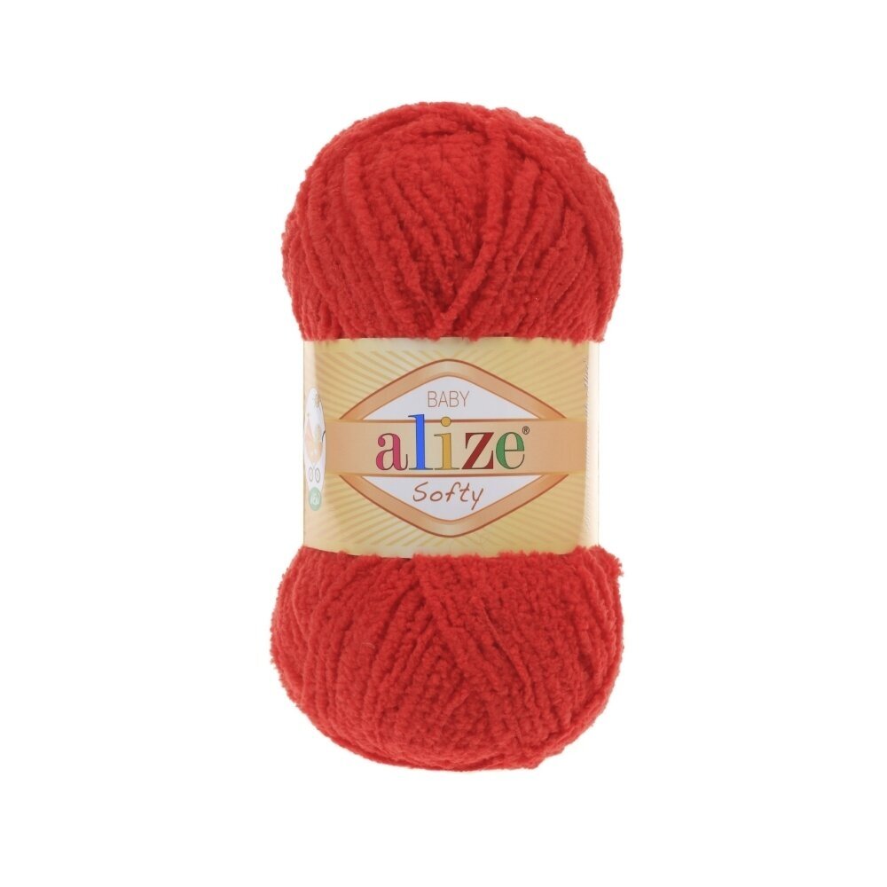 Alize Softy Baby 56 Erkpunane – plüüsist beebilõng