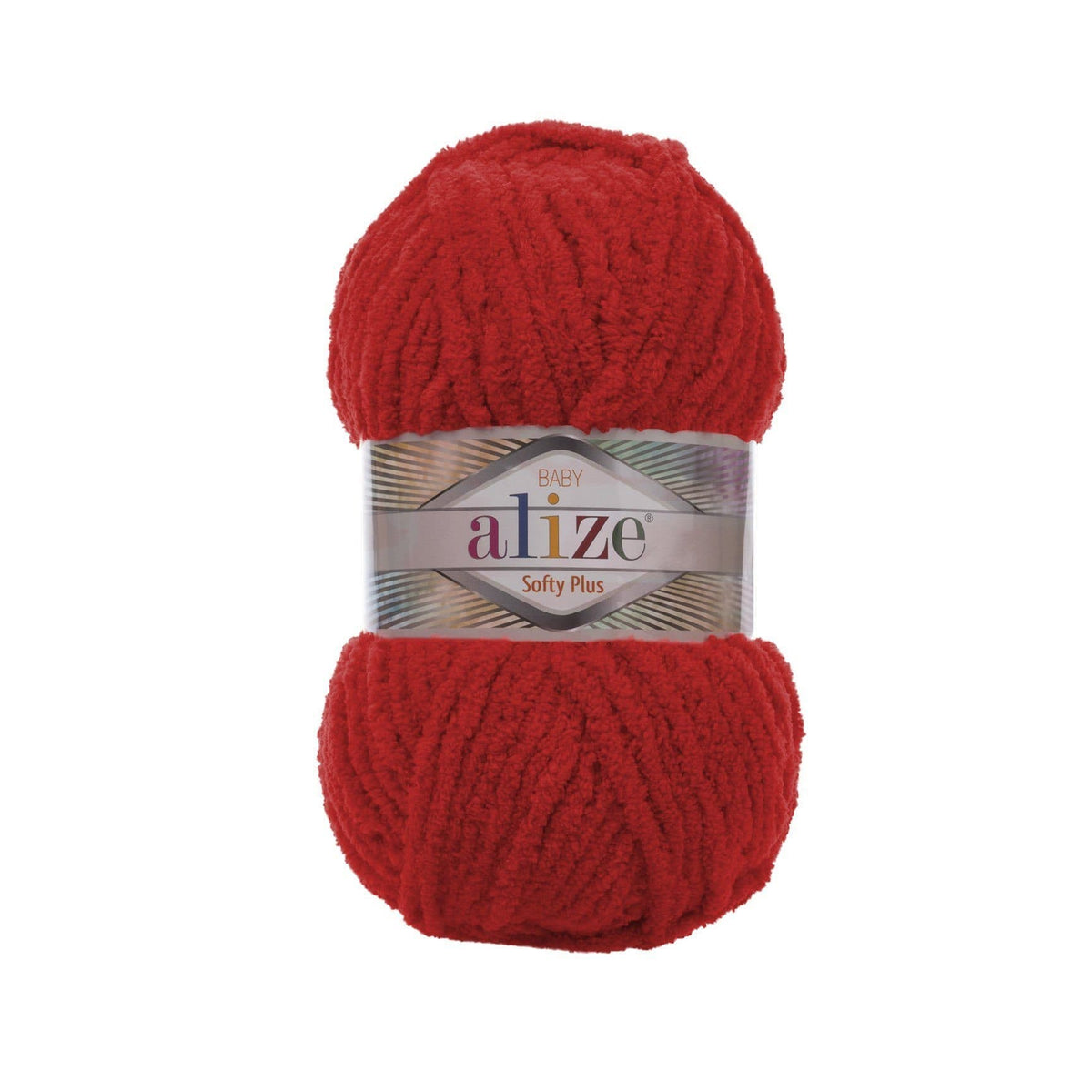 Alize Softy Plus 56 Red – chunky plush yarn