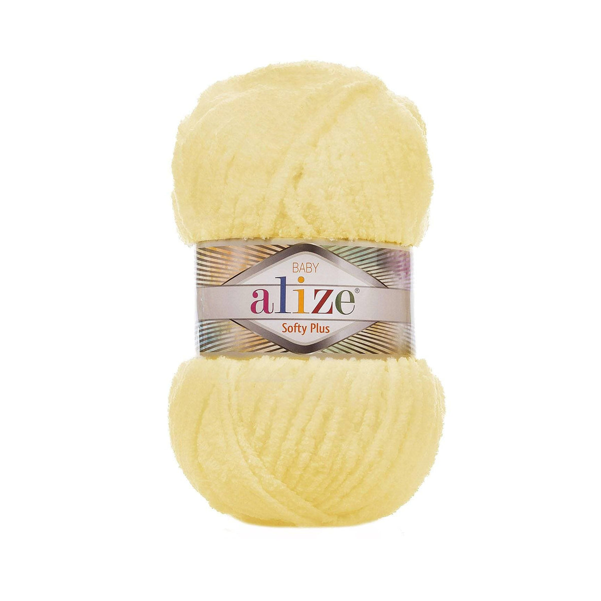 Alize Softy Plus 13 Light Yellow – chunky plush yarn