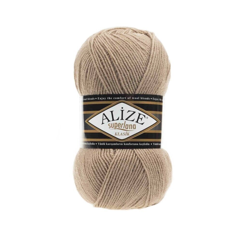 Alize Superlana Klasik 05 Beige – acrylic wool yarn