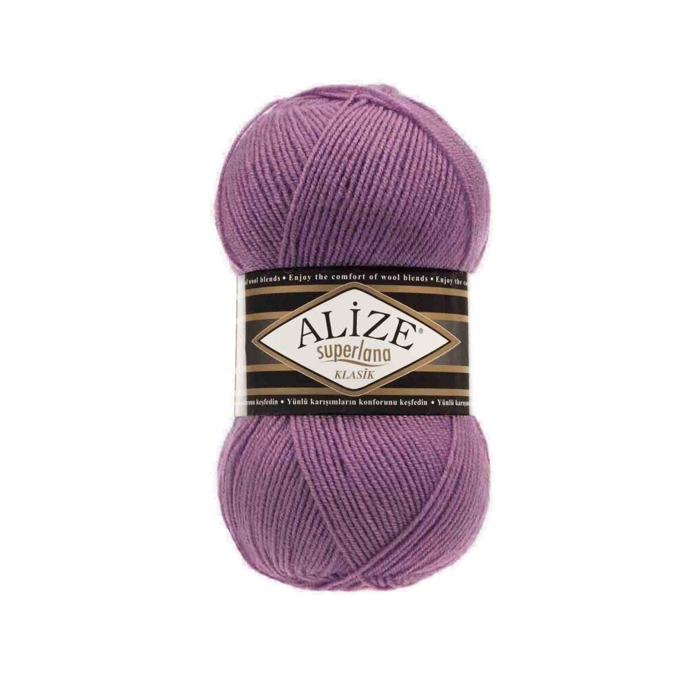 Alize Superlana Klasik 440 Dark Rose – acrylic wool yarn