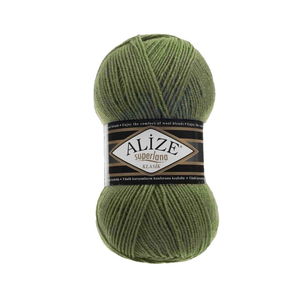 Alize Superlana Klasik 620 Moss – acrylic wool yarn
