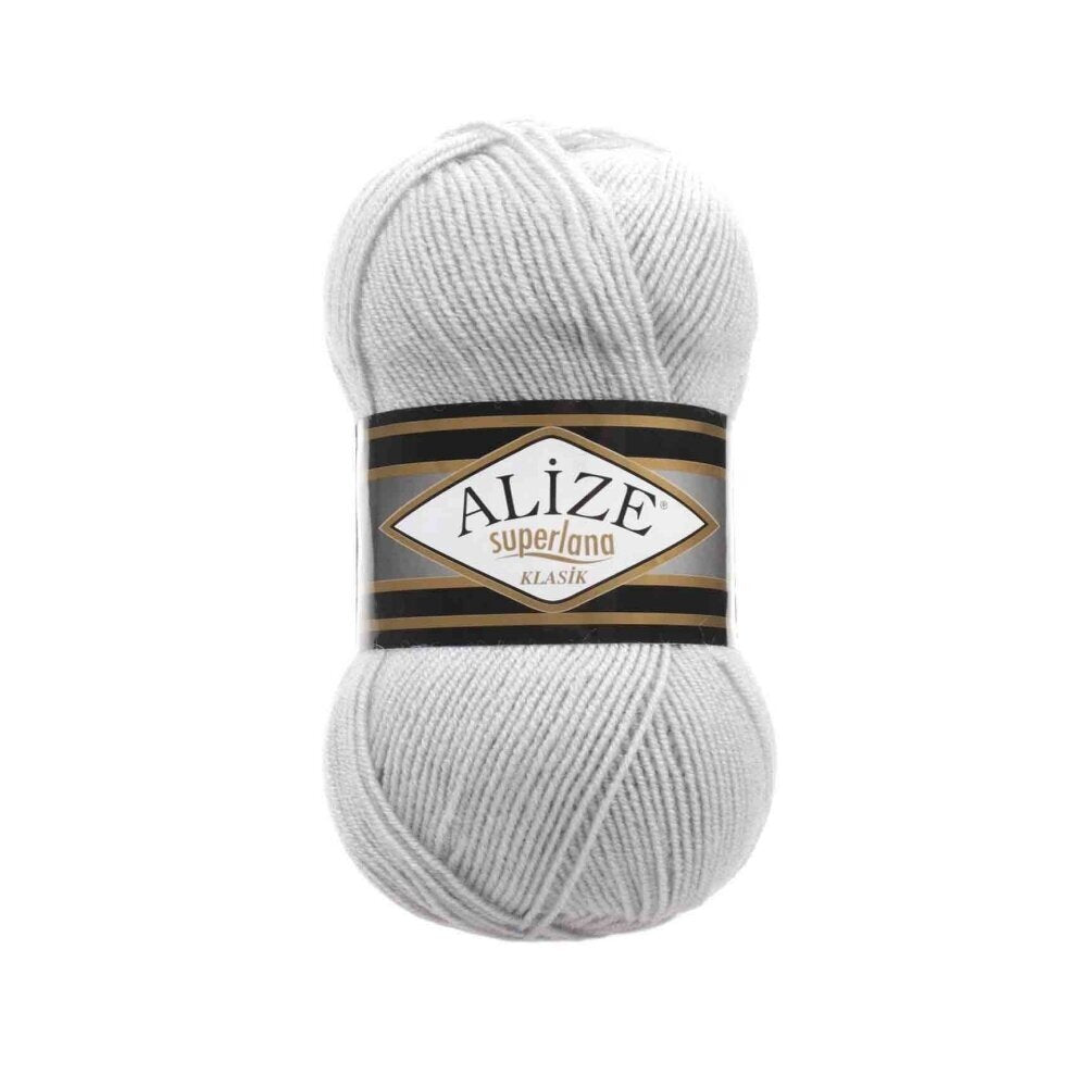 Alize Superlana Klasik 698 Silver – acrylic wool yarn