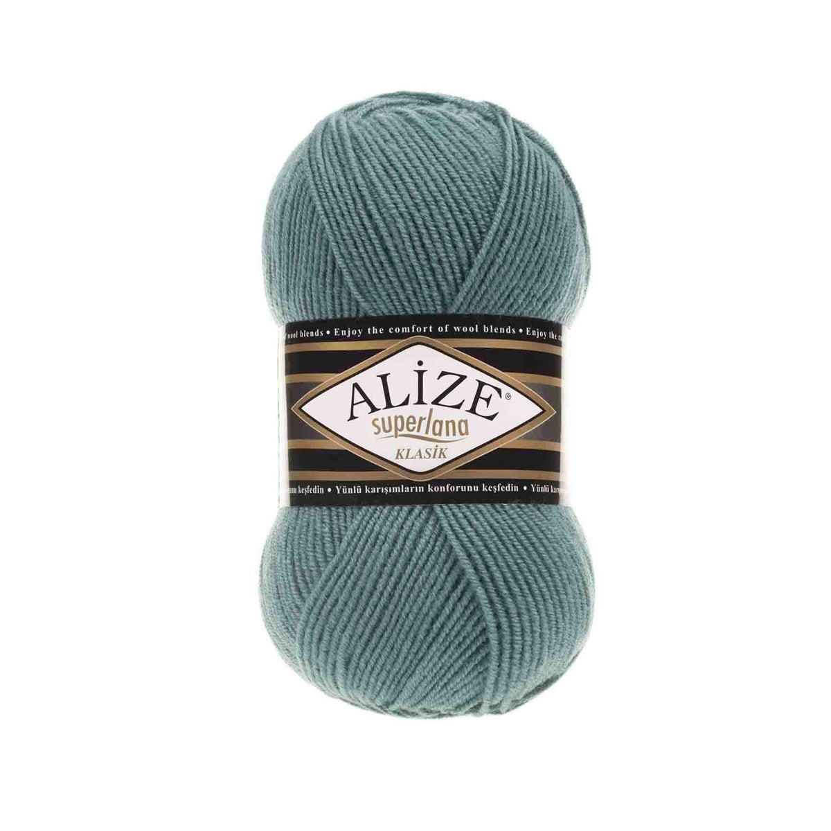 Alize Superlana Klasik 164 Teal – acrylic wool yarn