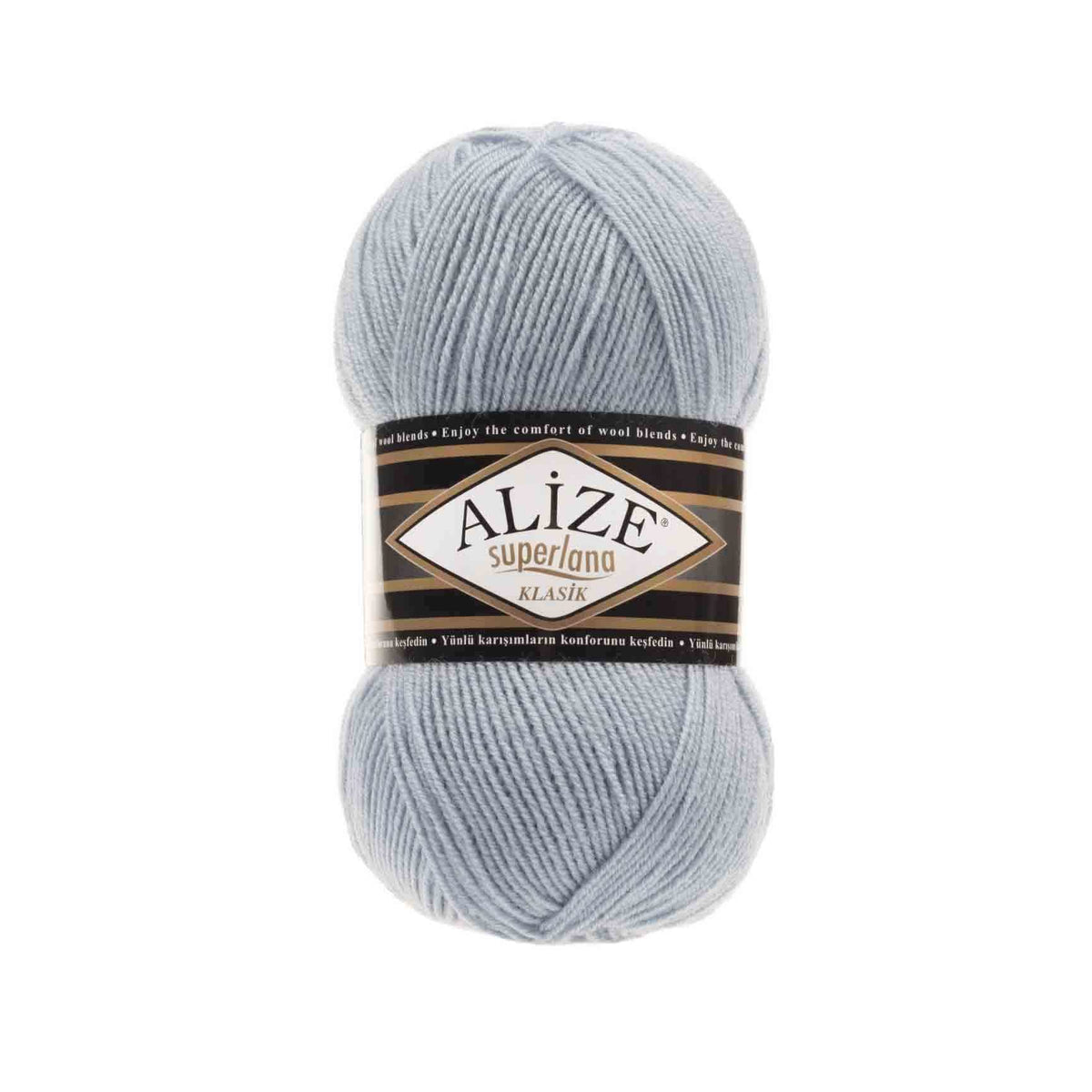 Alize Superlana Klasik 480 Steel Blue – acrylic wool yarn