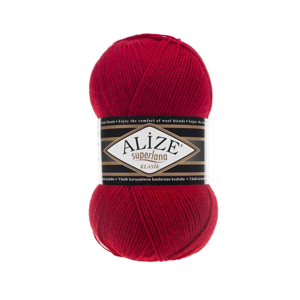 Alize Superlana Klasik 56 Red – acrylic wool yarn