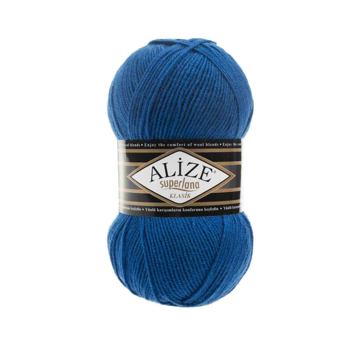 Alize Superlana Klasik 141 Royal Blue – acrylic wool yarn
