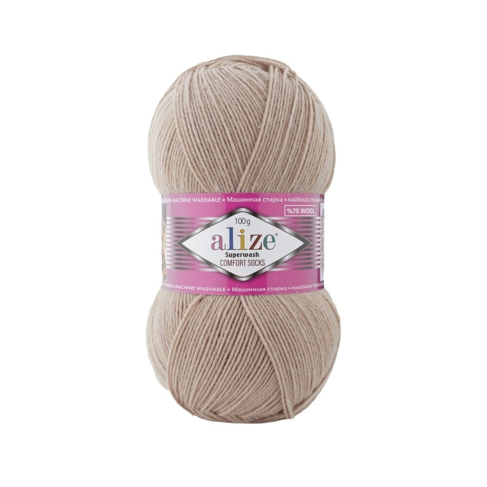 Alize Superwash Comfort Socks Superwash Beige (431)