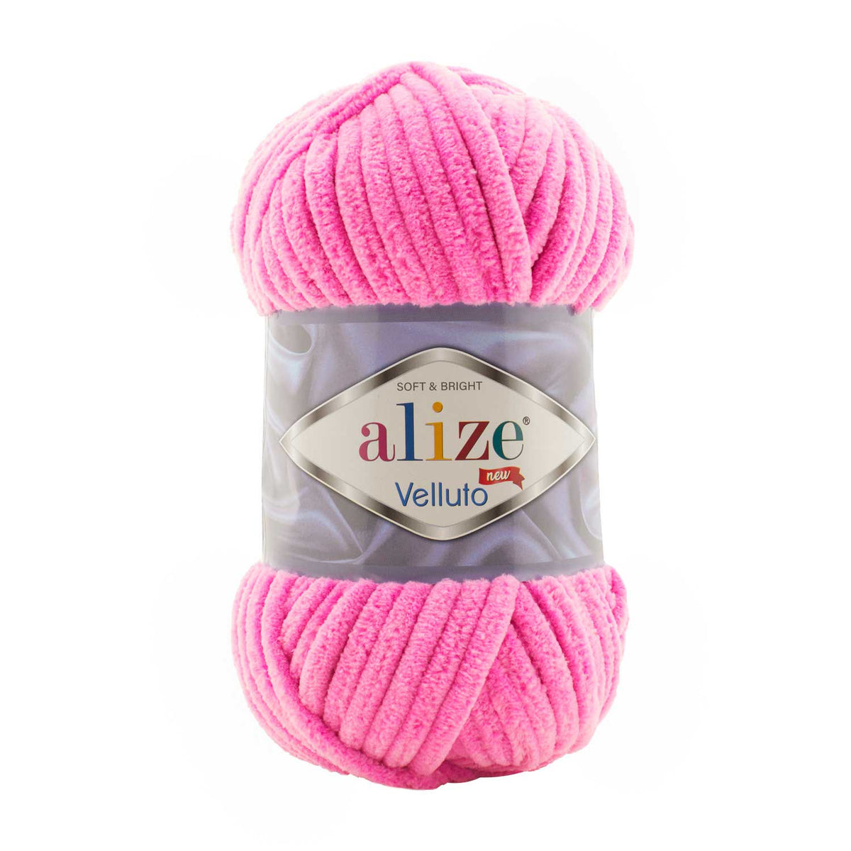 Alize Velluto 121 Candy Pink – chenille yarn
