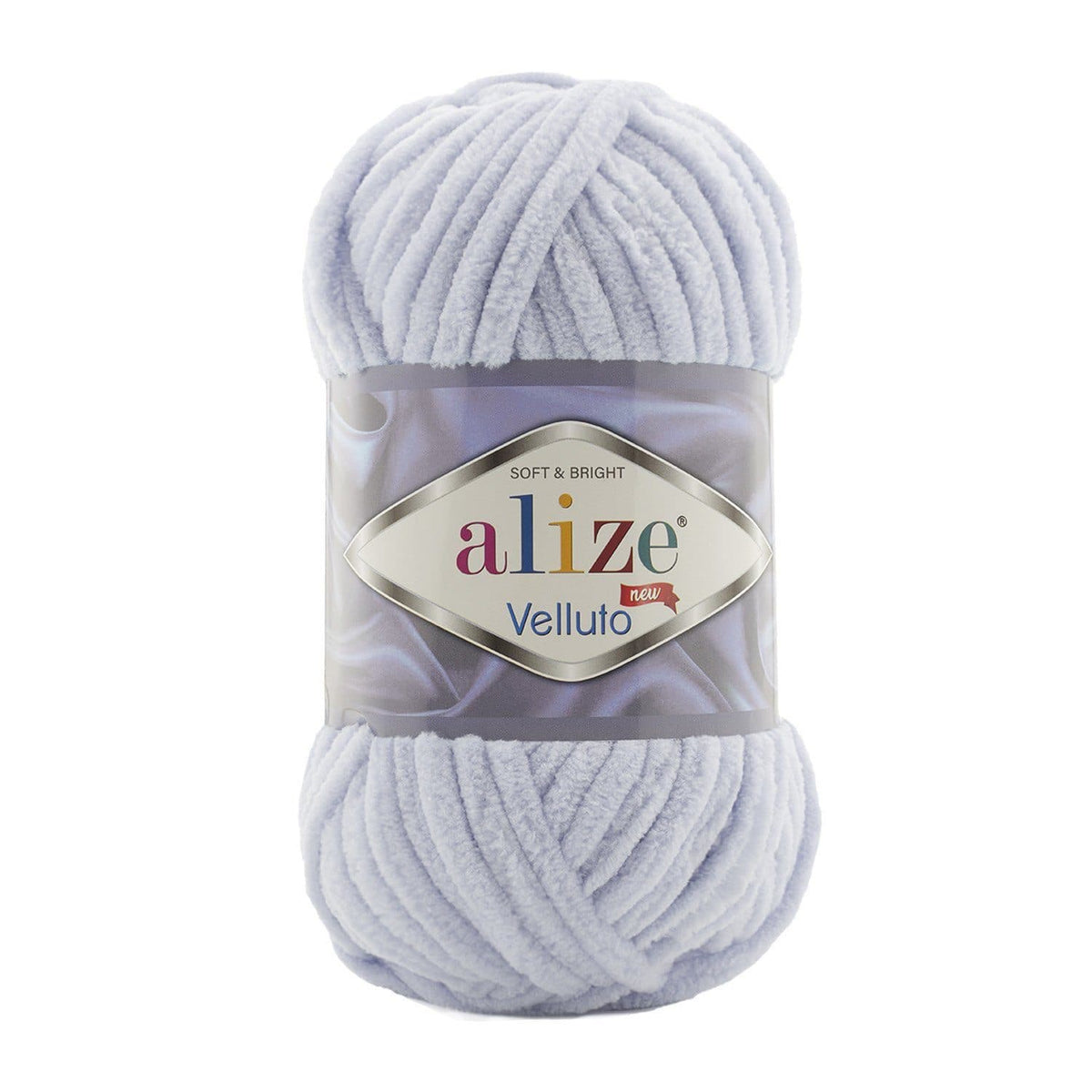 Alize Velluto 416 Grey – chenille yarn
