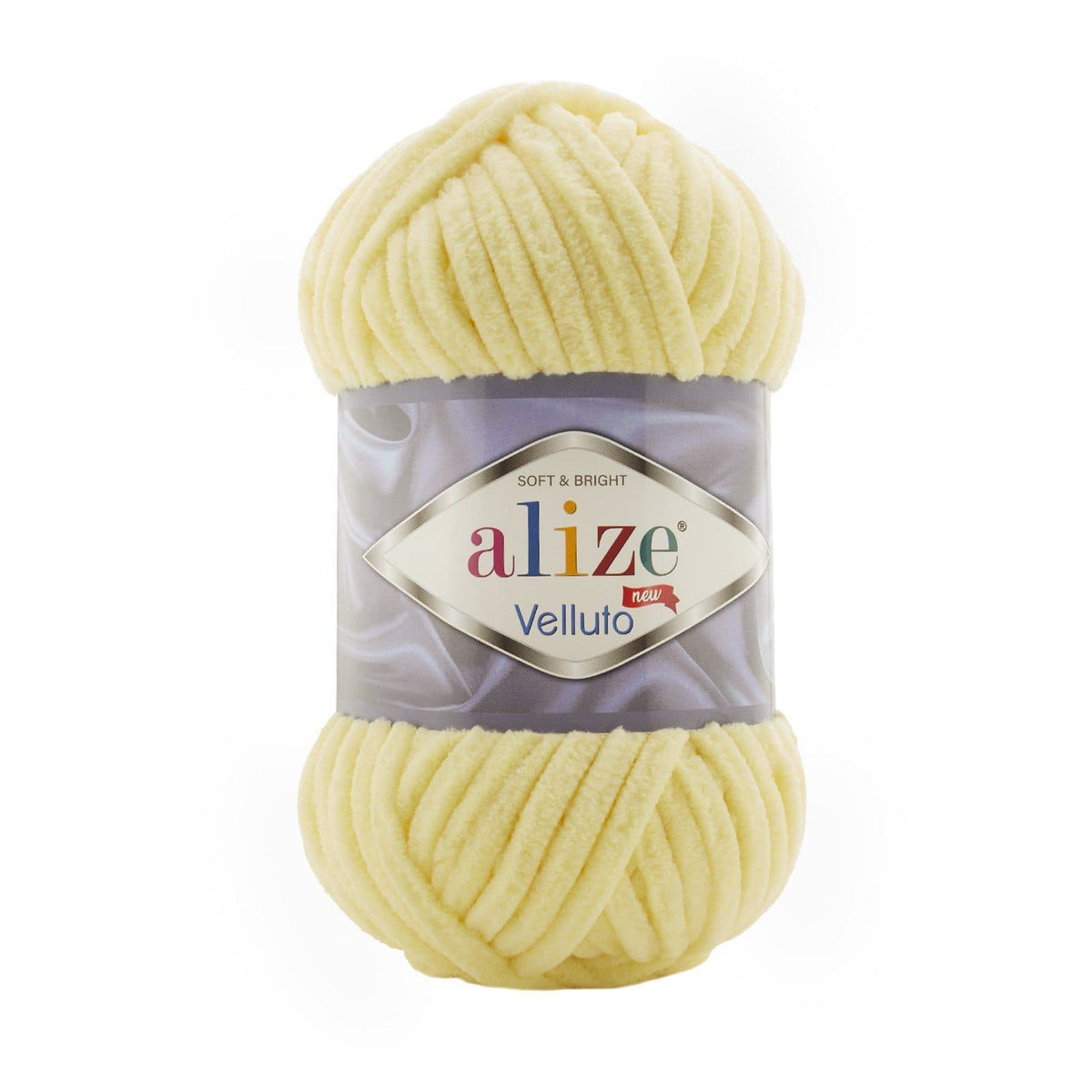 Alize Velluto 13 Light Yellow – chenille yarn