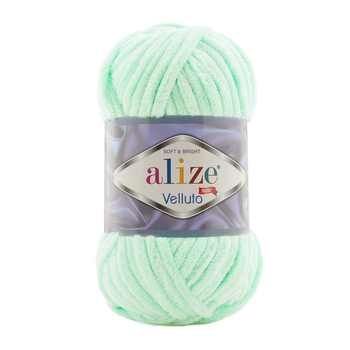 Alize Velluto 464 Mint – chenille yarn
