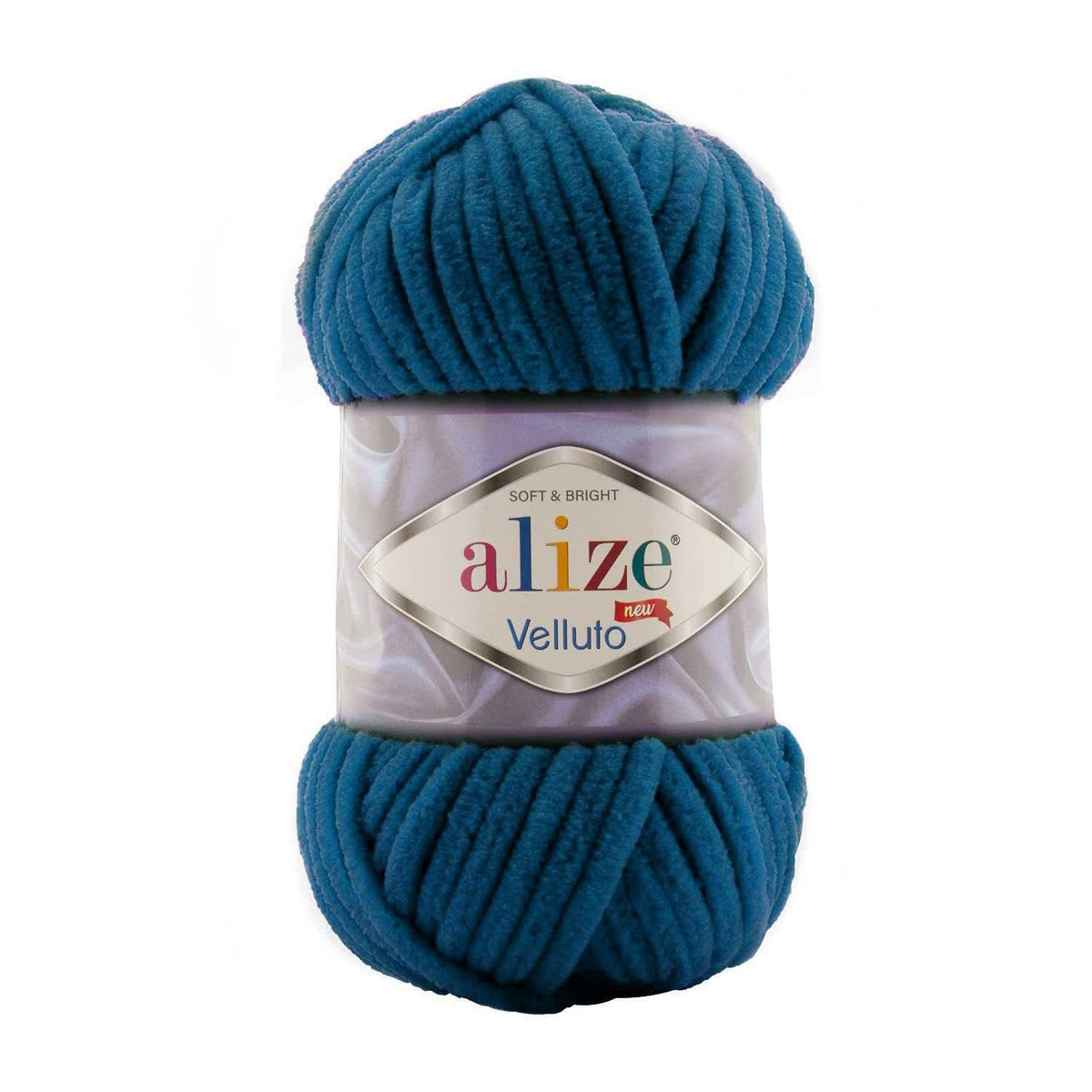 Alize Velluto 646 Deep Sea – chenille yarn