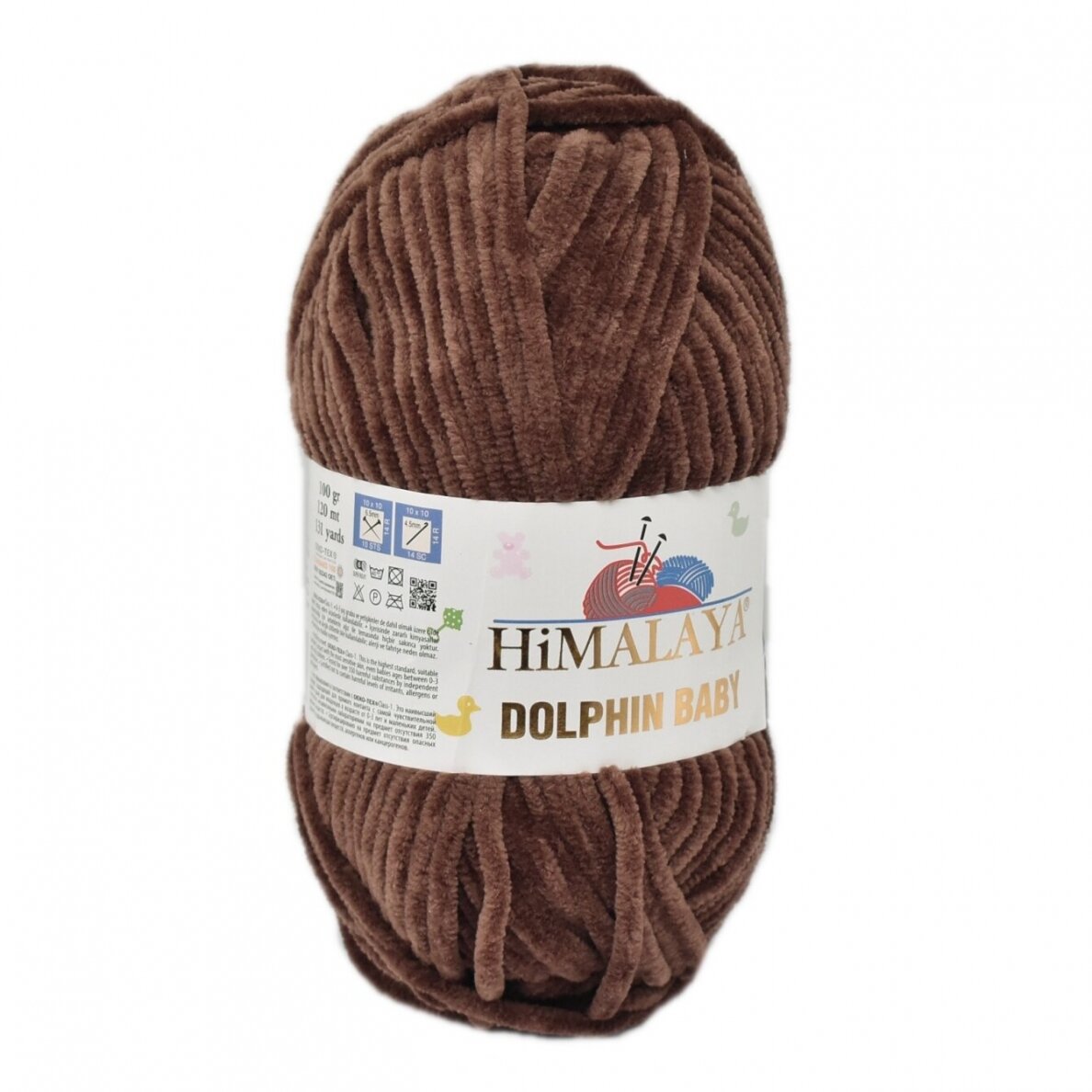 Himalaya Dolphin Baby 80366 Коричневый – плюшевая шенилл-пряжа
