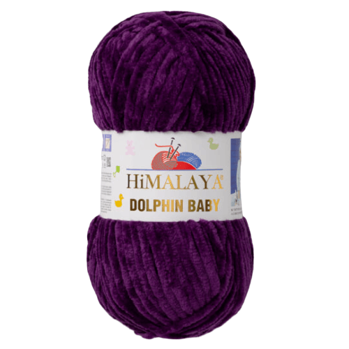 Himalaya Dolphin Baby 80328 Баклажановый – плюшевая шенилл-пряжа