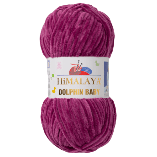 Himalaya Dolphin Baby 80338 Маджента – плюшевая шенилл-пряжа