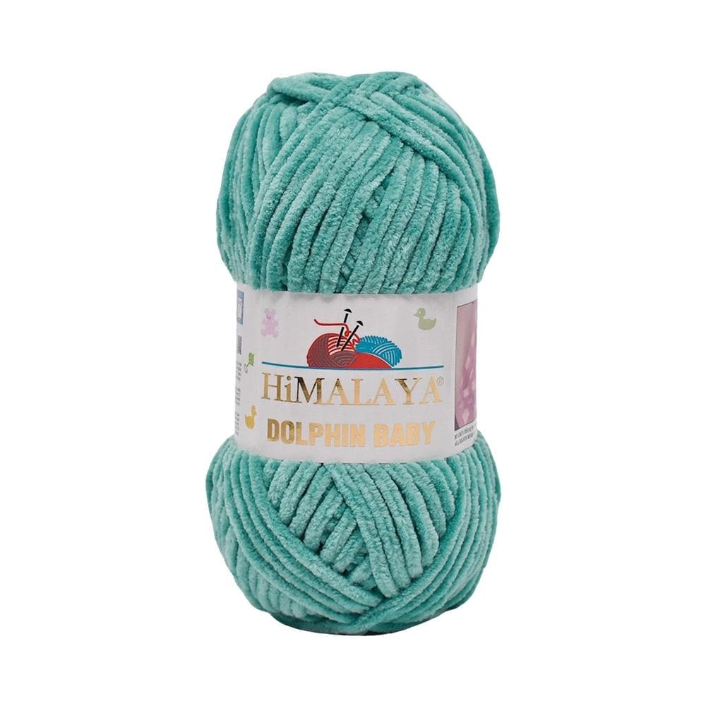 Himalaya Dolphin Baby 80354 Сине-зелёный – плюшевая шенилл-пряжа
