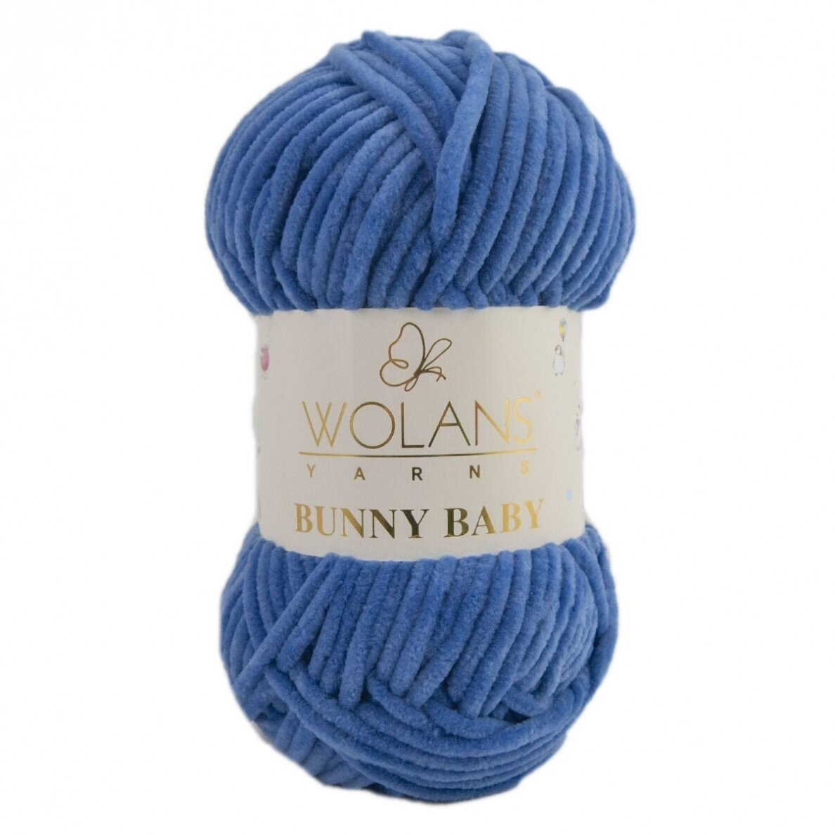 Wolans Bunny Baby 100-35 Kuningsinine – šenilllõng