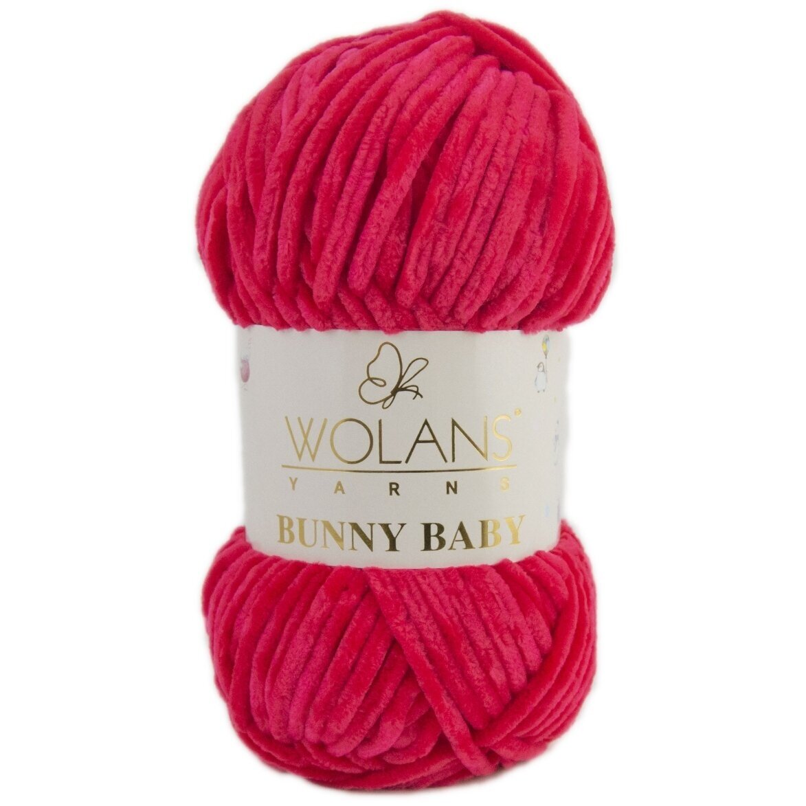 Wolans Bunny Baby 100-07 Kirsipunane – šenilllõng